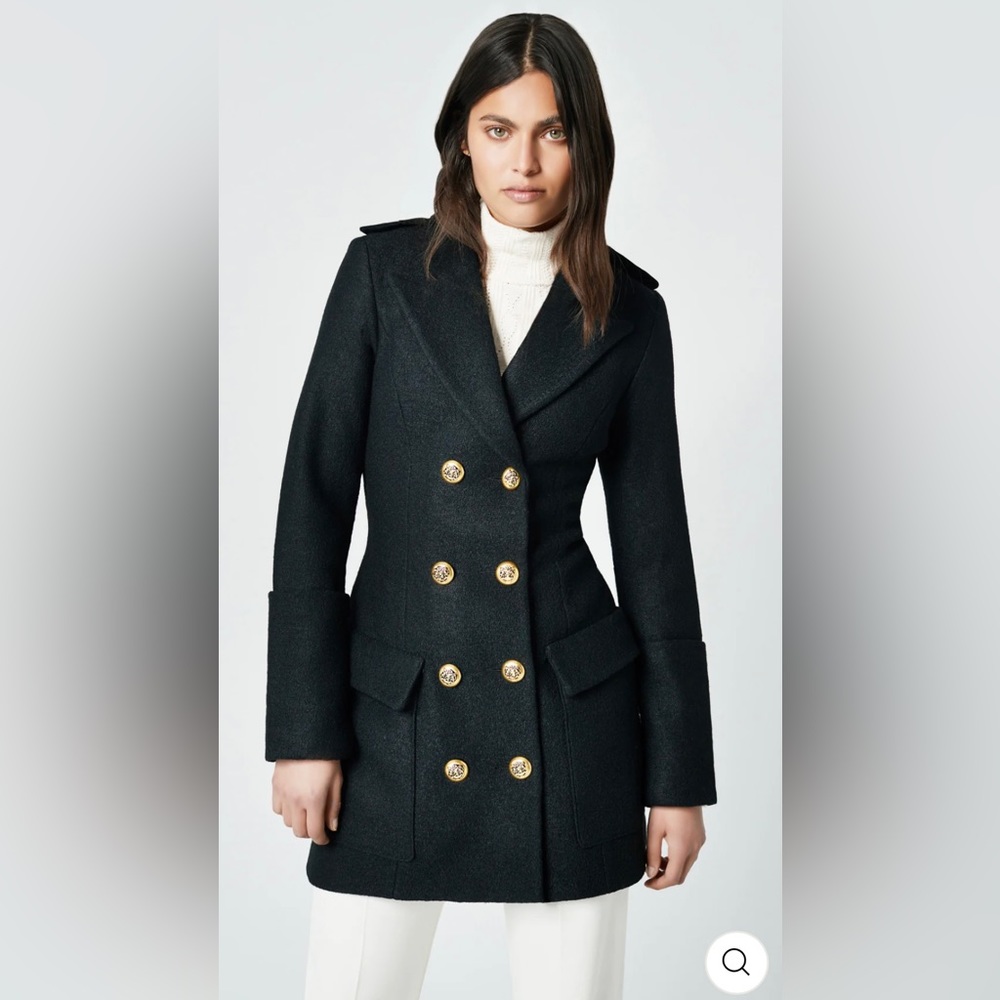 SMYTHE 100% WOOL COAT SIZE XSMALL - Picture 2 of 4